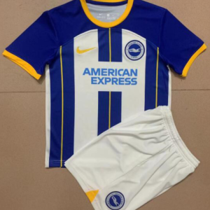 Günstige Fußballtrikots Brighton & Hove Albion 21-22 Trikot Blau und Weiß