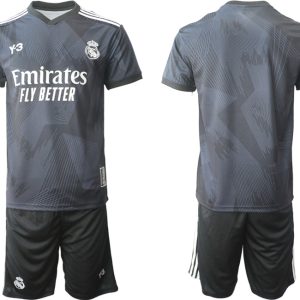 Günstige Fußballtrikot Y-3 x Real Madrid 2021-2022 Fourth Football Shirt schwarz