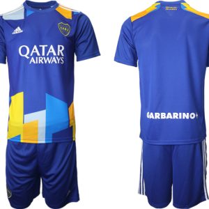 Günstige Herren Trikotsatz Kurzarm Boca Juniors 2021/22 Heimtrikot