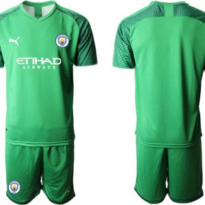 Herren Manchester City Uruguay Torhüter Grün Günstige Trikot