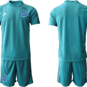 Herren Spanien Trikot Away EM 2021 Blau Fußballtrikot