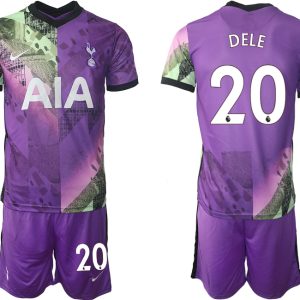 Neue Tottenham Hotspur 21-22 Drittes Trikot Kurzarm mit Aufdruck DELE 20