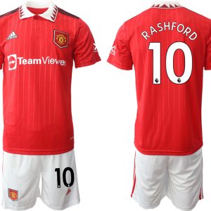 RASHFORD 10 Manchester United 2022-23 Heimtrikot Herren Trikot + Kurze Hosen