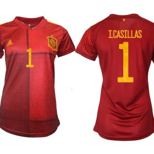 Spanien Trikot Home EM 2022 Rot mit Aufdruck ICASILLAS 1