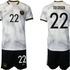 Ter Stegen 22 Neue DFB Deutschlands WM-Trikot 2022 Trikotsatz Kurzarm + Kurze Hosen