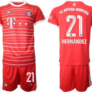 Trikotsatz FC Bayern München Heimtrikot 2022-2023 Shirt Herren Hernandez 21