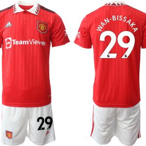 Wan-Bissaka 29 Manchester United 2022-23 Heimtrikot Herren Trikot + Kurze Hosen