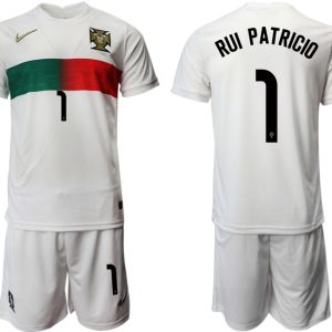 2022 Günstige Trikotsatz Portugal Heimtrikot Away Weiß RUI PATRICIO 1