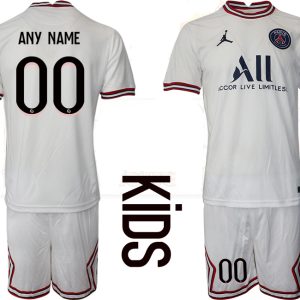 Billige Paris Saint-Germain 4th Trikot 2021/22 PSG Fußballtrikots Kinder