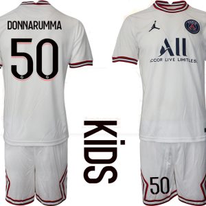 DONNARUMMA 50 Paris Saint-Germain 4th Trikot 2021/22 PSG Fußballtrikots Kinder