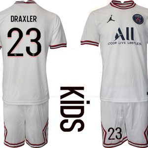 DRAXLER 23 Paris Saint-Germain 4th Trikot 2021/22 PSG Fußballtrikots Kinder