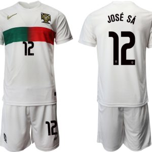 Günstige Fußballtrikots Trikotsatz Portugal Heimtrikot Away Weiß JOSÉ SÁ 12