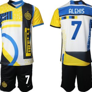 Inter Mailand Stadium Jersey Fussball Trikot Kurzarm Günstige Heimtrikot ALEXIS 7