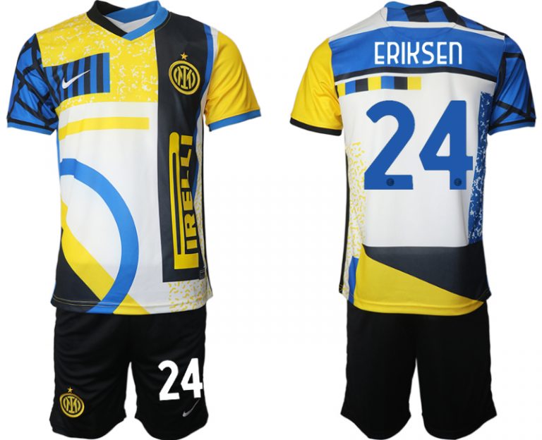 Inter Mailand Stadium Jersey Fussball Trikot Kurzarm Herren Heimtrikot ERIKSEN 24