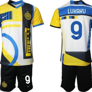 Inter Mailand Stadium Jersey Fussball Trikot Kurzarm Herren Heimtrikot LUKAKU 9