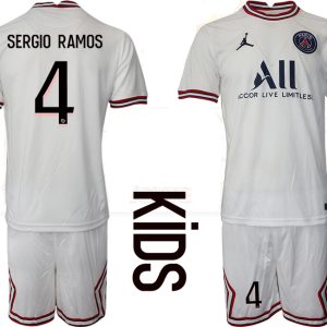 SERGIO RAMOS 4 Paris Saint-Germain 4th Shirt 2022/23 Fourth Trikot PSG weiß