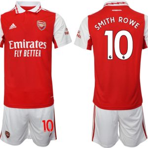 Herren Arsenal 2022-2023 Heimtrikot rot-weiß Fußballtrikots Set Outlet mit Aufdruck SMITH ROWE 10