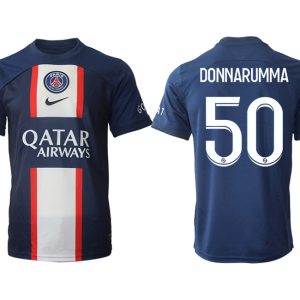 Fussballtrikots Günstig Paris Saint Germain PSG für die Saison 22-23 Herren Heimtrikot Kurze Hosen DONNARUMMA 50