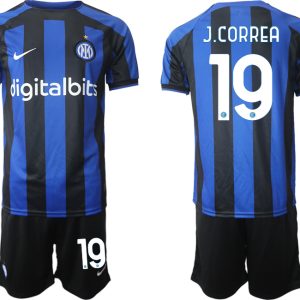 Inter Mailand 2022-2023 Heimtrikot Blau Herren Fußball Trikot Outlet J.CORREA 19