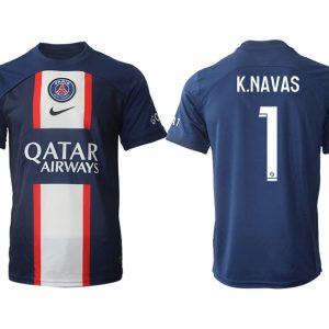 Paris Saint Germain PSG für die Saison 22-23 Herren Heimtrikot mit Aufdruck K.NAVAS 1