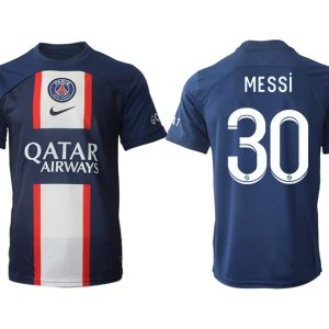 Paris Saint Germain PSG für die Saison 22-23 Herren Heimtrikot Online Bestellen mit Aufdruck MESSi 30