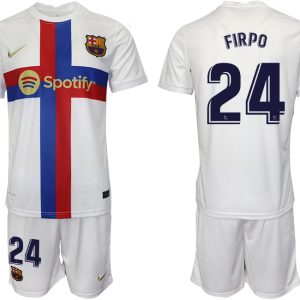 Billige Fußballtrikots FC Barcelona 2022/23 Ausweichtrikot weiß für Herren FIRPO 24