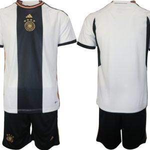 Deutschland Heimtrikot DFB WM 2022 Herren Trikot weiß schwarz