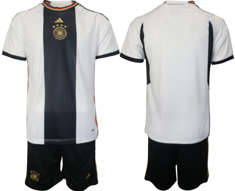 Deutschland Heimtrikot DFB WM 2022 Herren Trikot weiß schwarz