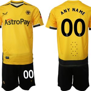 Herren Castore Wolverhampton Wanderers F.C. 2022-23 Heimtrikot Gelb Trikotsatz