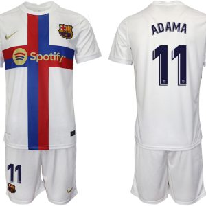 Herren FC Barcelona 2022/23 Ausweichtrikot weiß Online Kaufen ADAMA 11