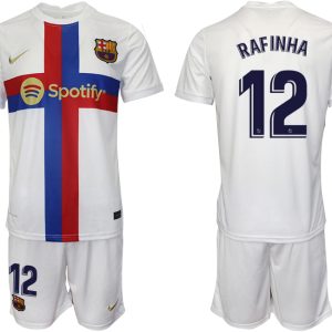 Herren FC Barcelona 2022/23 Ausweichtrikot weiß Online Kaufen RAFINHA 12