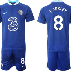 Herren Fussballtrikots Chelsea FC 22-23 Heimtrikot blau Online Bestellen mit Aufdruck BARKLEY 8