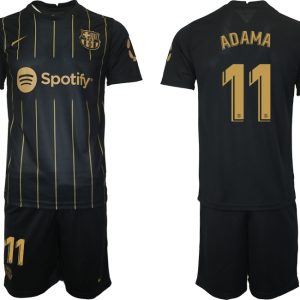 Neuen FC Barcelona Trikots 2022/23 Schwarz Gold Trikotsatz mit Aufdruck ADAMA 11