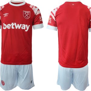 Neuen West Ham United FC 2022-2023 Heimtrikot Rot Weiß Kits Trikotsatz für Herren