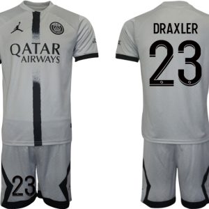 Fußballtrikot für Herren Paris Saint-Germain 22-23 Auswärtstrikot Graue DRAXLER 23