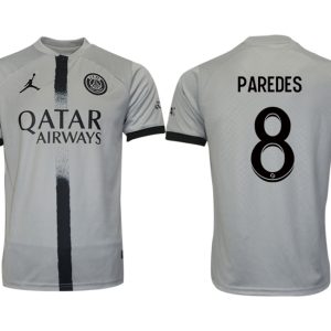 Fußballtrikot für Herren Paris Saint Germain PSG Auswärtstrikot 2022/23 Grau PAREDES 8