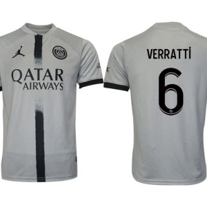 Fußballtrikot für Herren Paris Saint Germain PSG Auswärtstrikot 2022/23 Grau VERRATTi 6