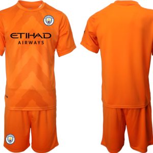 Kaufe Herren Fußballtrikots Manchester City Goalkeeper Jersey 2022/23 Orange Trikotsatz