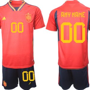 Kaufe Neue Spanien WM 2022 Heimtrikot Teampower Rot Herren Fußballtrikots