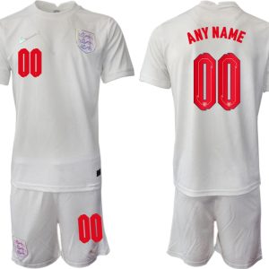 2022 UEFA European England Women’s Euro Heimtrikot Kurzarm Anpassbare Name und Nummer