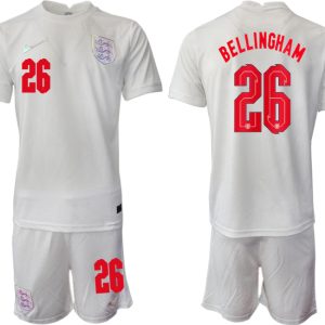 2022 UEFA European England Women’s Euro Heimtrikot Kurzarm mit Aufdruck BELLINGHAM 26