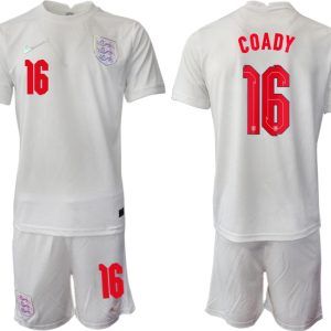 2022 UEFA European England Women’s Euro Heimtrikot Kurzarm mit Aufdruck COADY 16