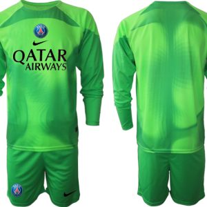 Fußball Trikot Outlet Paris Saint Germain PSG Goalkeeper schwarz Langarm in grün