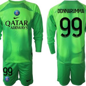 Fußball Trikot Outlet Paris Saint Germain PSG Goalkeeper schwarz Langarm in grün DONNARUMMA 99