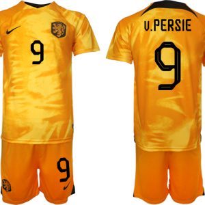 Kaufe Neue Fußballtrikots Niederlande Heimtrikot WM 2022 Fußballtrikot Orange V.PERSIE 9