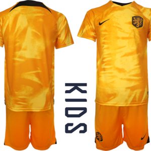 Kinderheim Nationalmannschaft Trikot Niederlande 2022-23 Günstig Fußballtrikots