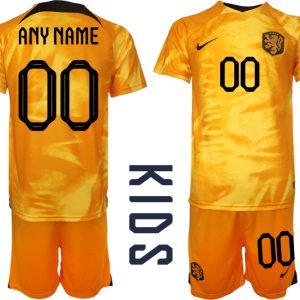 Kinderheim Nationalmannschaft Trikot Niederlande 2022-23 Personalisierbar Fußballtrikots