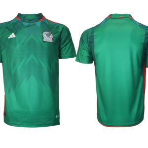 Mexiko FIFA WM Katar 2022 Heimtrikot grün Kurzarm Online Kaufen