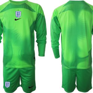 England Torwarttrikot 2022/23 orange Trikotsatz für Herren Langarm + Kurze Hosen