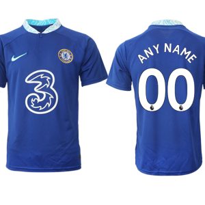 Herren Chelsea FC Heimtrikot 2022-23 blau Kurzarm Fußball Trikot selbst gestalten